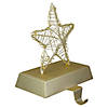 Northlight 7" LED Lighted Gold Wired Star Christmas Stocking Holder Image 2