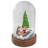 Northlight 7" Lighted Santa and Christmas Tree Cloche Style Decoration Image 3