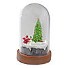 Northlight 7" Lighted Santa and Christmas Tree Cloche Style Decoration Image 4