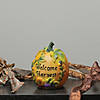Northlight 7" Orange and Green Floral Welcome Harvest Thanksgiving Tabletop Figure Image 2