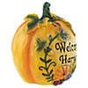 Northlight 7" Orange and Green Floral Welcome Harvest Thanksgiving Tabletop Figure Image 4