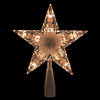 Northlight 7" Pre-Lit 5-Point Star Traditional Christmas Tree Topper Image 1