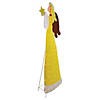 Northlight 72" Lighted 2D Yellow Chenille Angel Outdoor Christmas Decoration Image 4