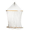 Northlight 78" White Lattice Macrame Netted Hammock with Bars Image 2
