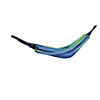 Northlight 78" x 59" Blue and Green Striped Woven Double Brazilian Hammock Image 1