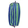 Northlight 78" x 59" Blue and Green Striped Woven Double Brazilian Hammock Image 2