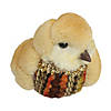 Northlight 8.5" Orange and Brown Autumn Harvest Table Top Bird with Sequins Image 3