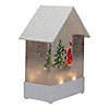 Northlight 8" House Shaped Christmas Snow Globe Image 1