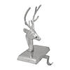 Northlight 8" Shiny Silver Deer Head Christmas Stocking Holder Image 2