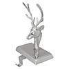 Northlight 8" Shiny Silver Deer Head Christmas Stocking Holder Image 3