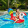 Northlight 87" Red and Blue Jumbo Parrot Ride-On Inflatable Swimming Pool Float Image 1