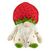 Northlight 9.5" green and red boy springtime strawberry gnome Image 1