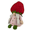 Northlight 9.5" green and red girl springtime strawberry gnome Image 3