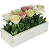 Northlight 9.5" yellow and white potted springtime artificial flowers Image 1