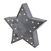Northlight 9.75" Lighted Gray 5 Point Star Christmas Decoration Image 1