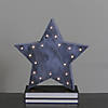 Northlight 9.75" Lighted Gray 5 Point Star Christmas Decoration Image 2
