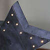 Northlight 9.75" Lighted Gray 5 Point Star Christmas Decoration Image 3