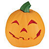 Northlight 9.75" Orange and Green Animated Double-Sided Pumpkin Halloween Decor Image 1