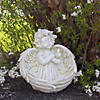 Northlight 9" Cherub Angel Wings Bird Feeder Outdoor Garden Statue Image 1