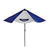 Northlight 9' Outdoor Patio Ford Umbrella with Hand Crank and Tilt  Blue and White Image 1