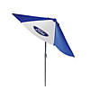 Northlight 9' Outdoor Patio Ford Umbrella with Hand Crank and Tilt  Blue and White Image 1