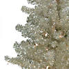 Northlight 9' Pre-Lit Metallic Sheer Champagne Artificial Tinsel Christmas Tree - Clear Lights Image 2