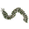Northlight 9' x 10" Pre-lit Snow Mountain Pine Artificial Christmas Garland - Clear Lights Image 1