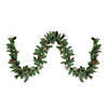 Northlight 9' x 10" Pre-Lit Yorkville Pine Artificial Christmas Garland - Clear Lights Image 1