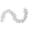 Northlight 9' x 12" Pre-Lit White Crystal Spruce Artificial Christmas Garland - Clear Dura Lights Image 1