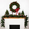 Northlight 9' x 14" White Valley Pine with Pine Cones Artificial Christmas Garland - Unlit Image 1