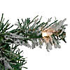 Northlight 9' x 8" Pre-lit Flocked Victoria Pine Artificial Christmas Garland - Clear Lights Image 1