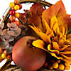 Northlight 9" Yellow Autumn Harvest Floral in Pumpkin Basket Tabletop Decor Image 4