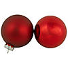 Northlight 96ct Red and White 3-Finish Christmas Glass Ball Ornaments 3.25" (80mm) Image 1