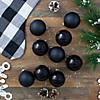 Northlight 9ct Shiny and Matte Black Glass Ball Christmas Ornaments 2.5" (65mm) Image 3