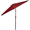 Northlight 9ft Outdoor Patio Market Umbrella with Hand Crank and Tilt  Burgundy Image 4