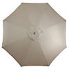 Northlight 9ft Outdoor Patio Market Umbrella with Hand Crank and Tilt  Taupe Image 3