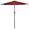 Northlight 9ft Outdoor Patio Market Umbrella with Hand Crank and Tilt  Terracotta Image 1