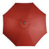 Northlight 9ft Outdoor Patio Market Umbrella with Hand Crank and Tilt  Terracotta Image 3