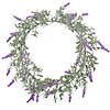 Northlight artificial led lighted pink lavender spring wreath- 16-inch  white lights Image 1