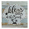 Northlight Battery Operated LED Lighted Beach Wall Art Plaque 12" Proper 12" Image 1