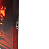 Northlight Black and Orange LED Lighted Skull Halloween Wall Art 12" x 15.75" Image 2