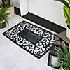 Northlight Black Scroll "Welcome" Door Mat 18" Proper 30" Image 1