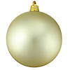 Northlight Champagne Gold Shatterproof Matte Christmas Ball Ornament 12" (300mm) Image 1