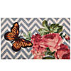 Northlight coir rose with a butterfly chevron spring door mat 18" x 30" Image 1