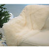 Northlight Cream White Plush Christmas Decorative Rectangular Throw Blanket 50" x 60" Image 2