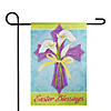 Northlight Easter Blessings Cross and Lilies Outdoor Garden Flag 12.5" x 18" Image 1
