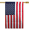 Northlight Embroidered American Outdoor House Flag 28" x 40" Image 1