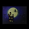 Northlight Fiber Optic and LED Lighted Witch in the Moon Halloween Canvas Wall Art 12" x 15.75" Image 2