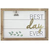 Northlight Framed "Best Day Ever" with Photo Clip Wall Art 11.75" Image 1