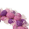 Northlight glittered pink and purple easter egg wreath  20-inch  unlit Image 2
